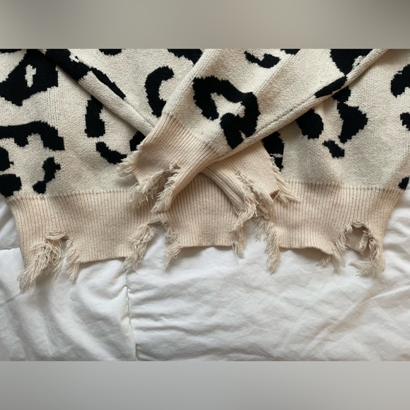 Distressed Cheetah Sweater - Picture 5 of 7